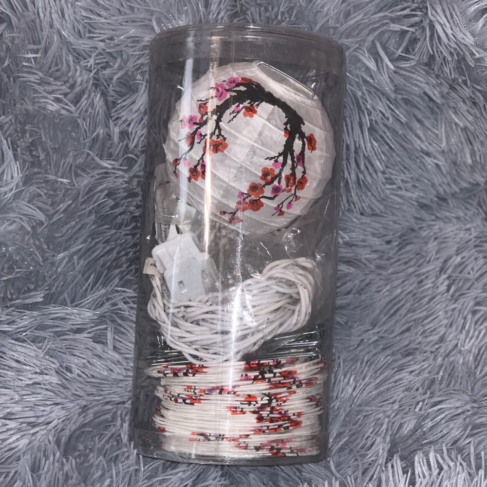 Cherry Blossom Paper Lantern String Lights